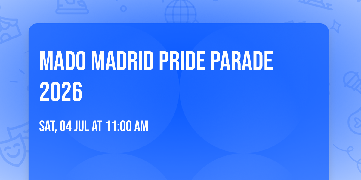 MADO Madrid Pride Parade 2026