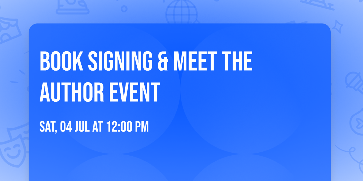 Book Signing & Meet the Author Event