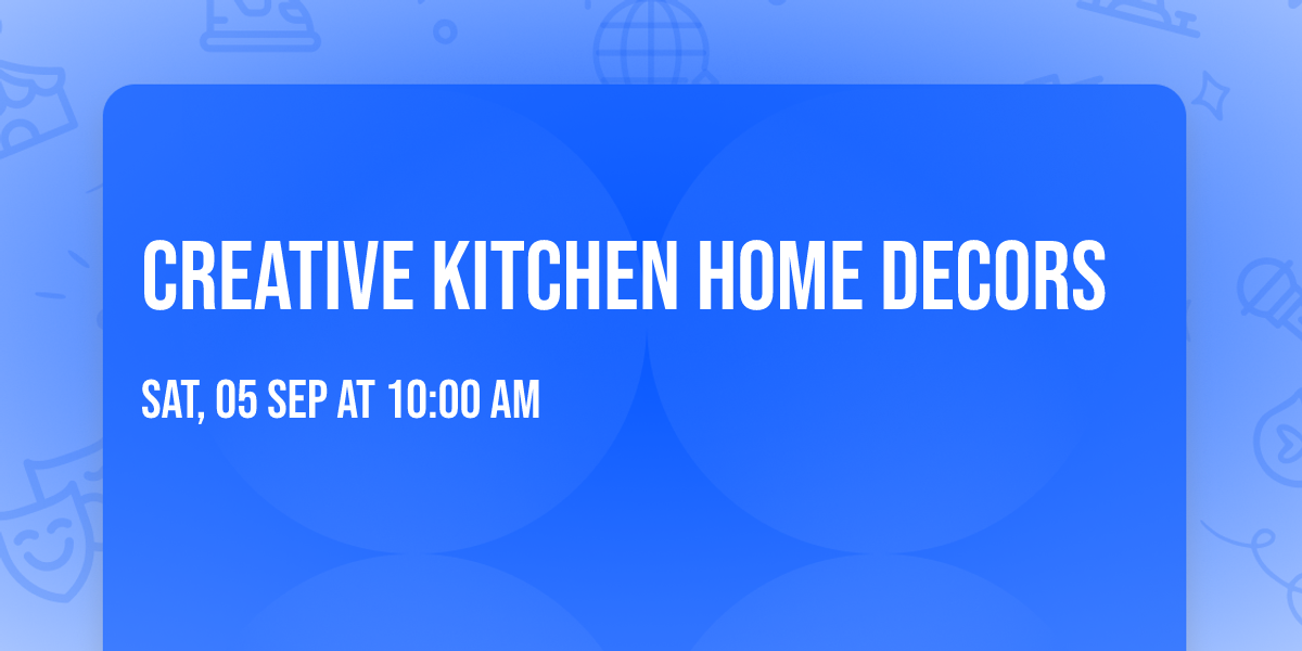 Creative Kitchen Home decors