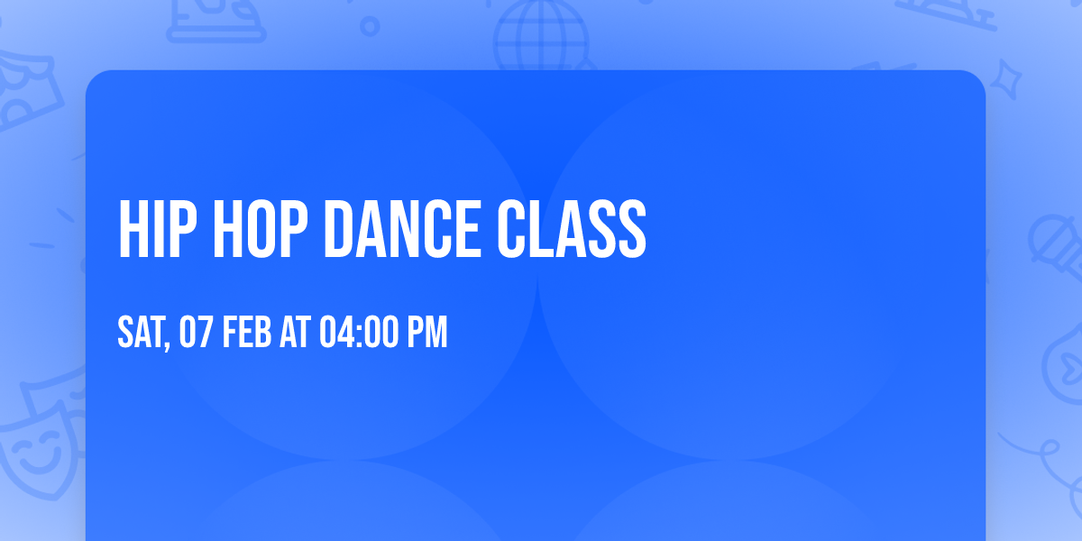 Hip Hop Dance Class