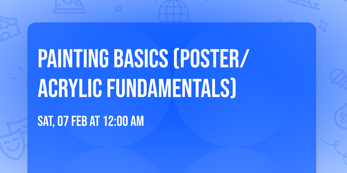 Painting basics (poster\/Acrylic fundamentals)