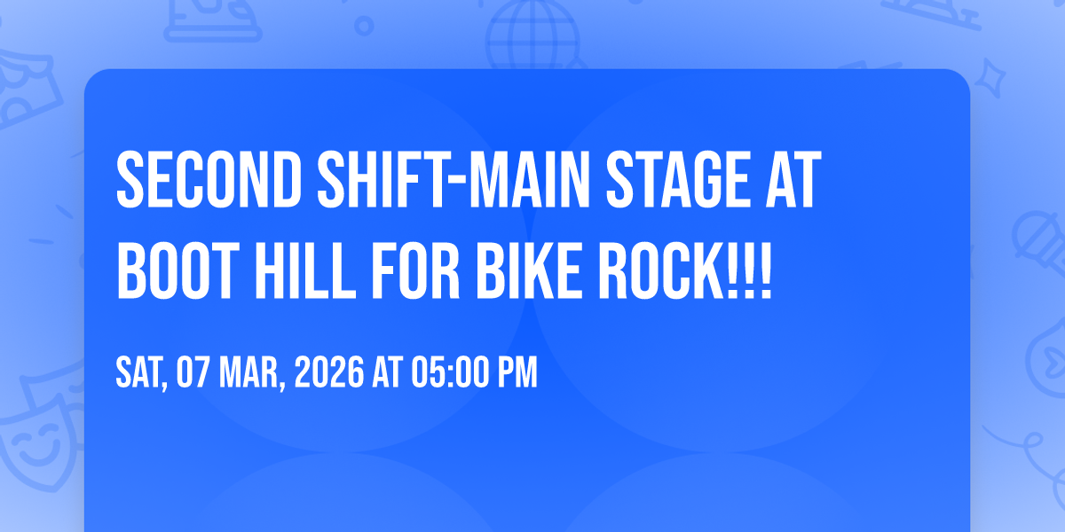 Second Shift-Main Stage at Boot Hill for Bike Rock!!!, 7 March | Event in Daytona Beach | AllEvents