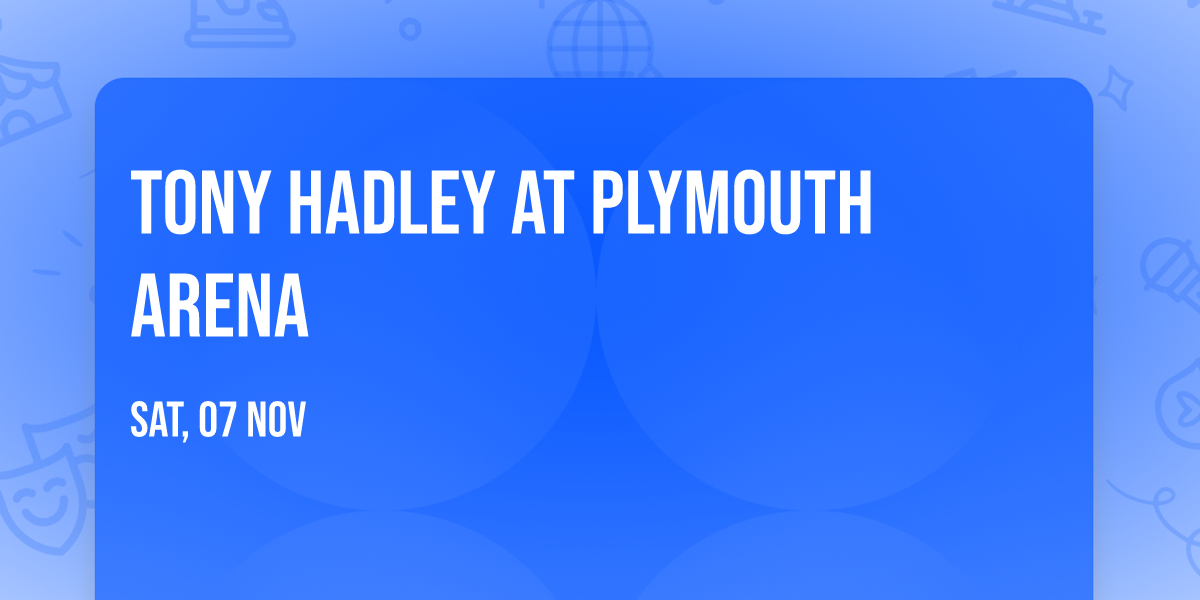 Tony Hadley at Plymouth Arena