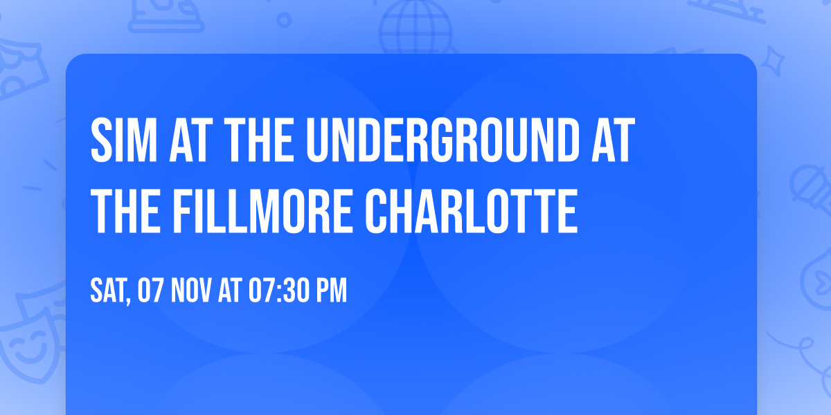 SiM at The Underground at The Fillmore Charlotte