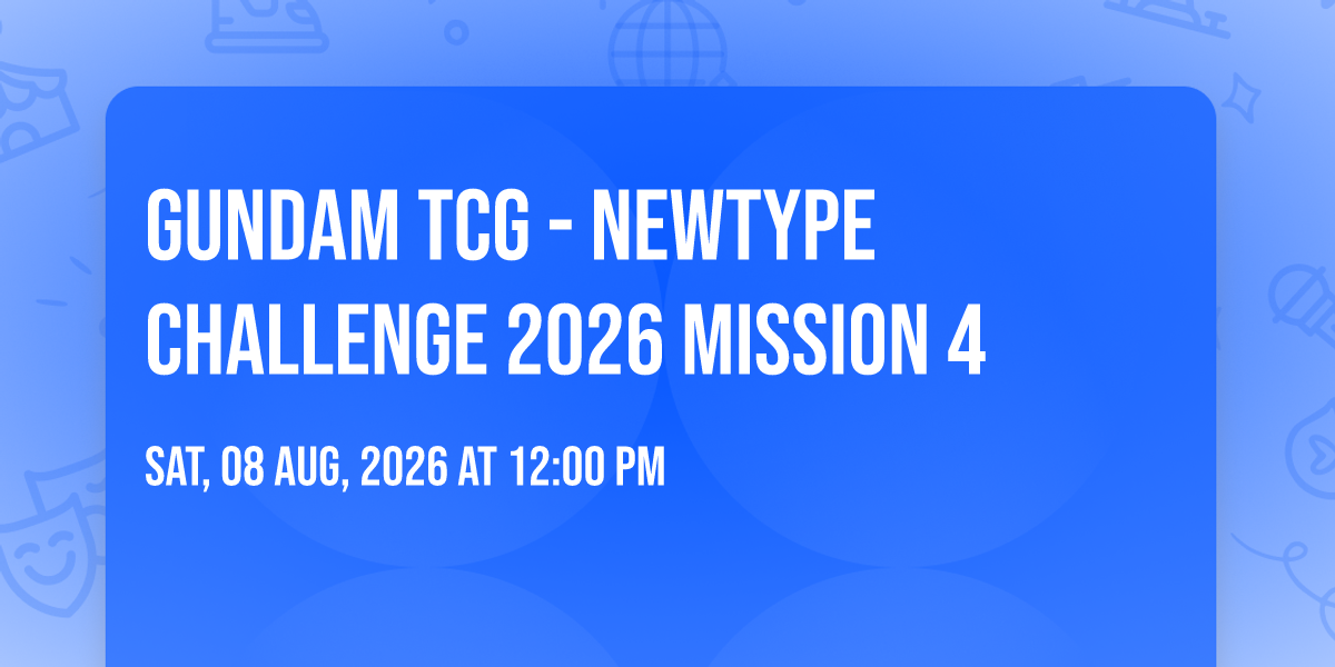 Gundam TCG - Newtype Challenge 2026 Mission 4