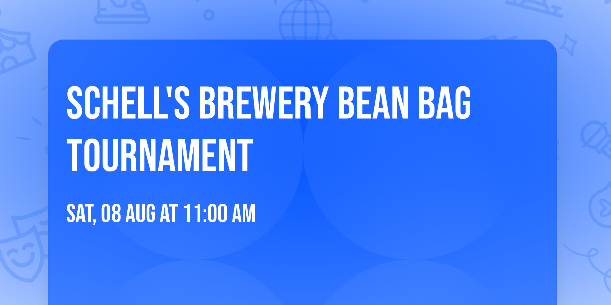 Schell's Brewery Bean Bag Tournament