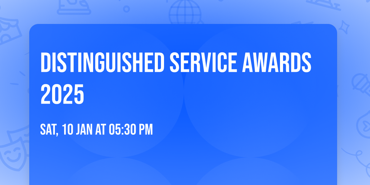 Distinguished Service Awards 2025