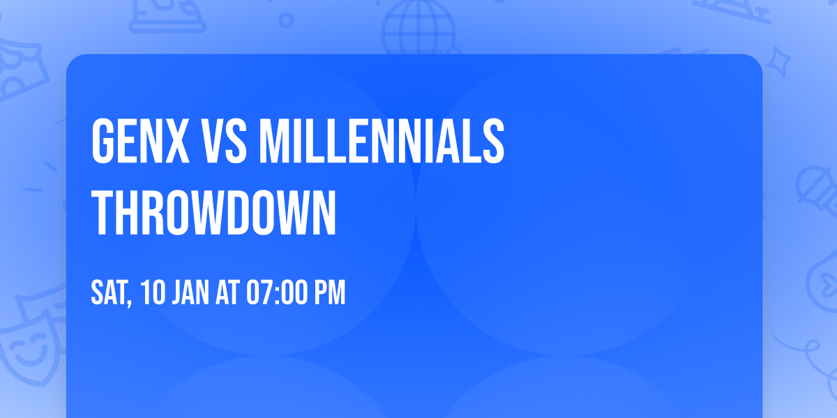 GenX vs Millennials THROWDOWN