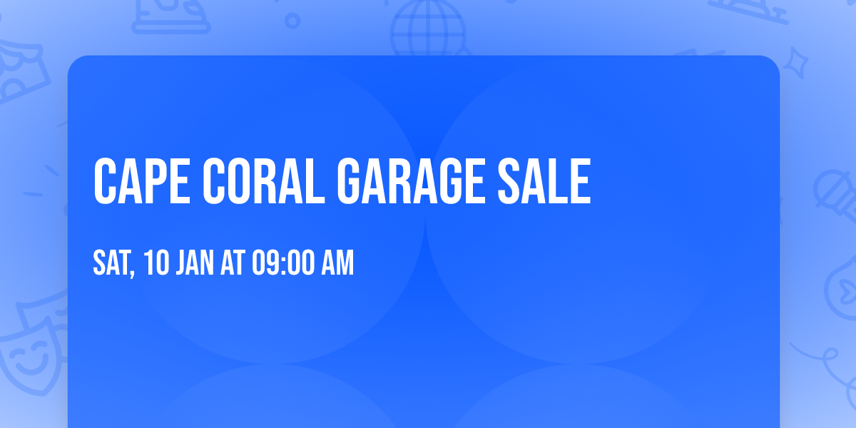  Cape coral garage sale 