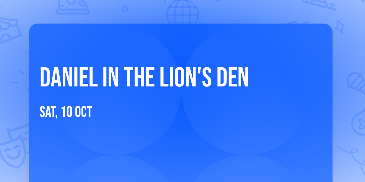Daniel In The Lion's Den