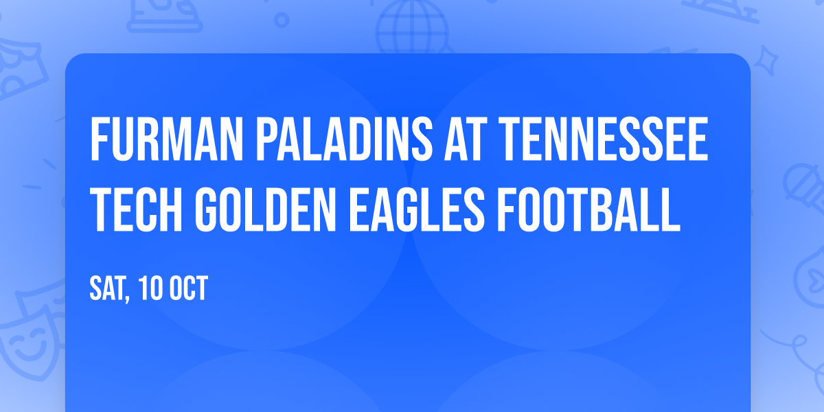 Furman Paladins at Tennessee Tech Golden Eagles Football