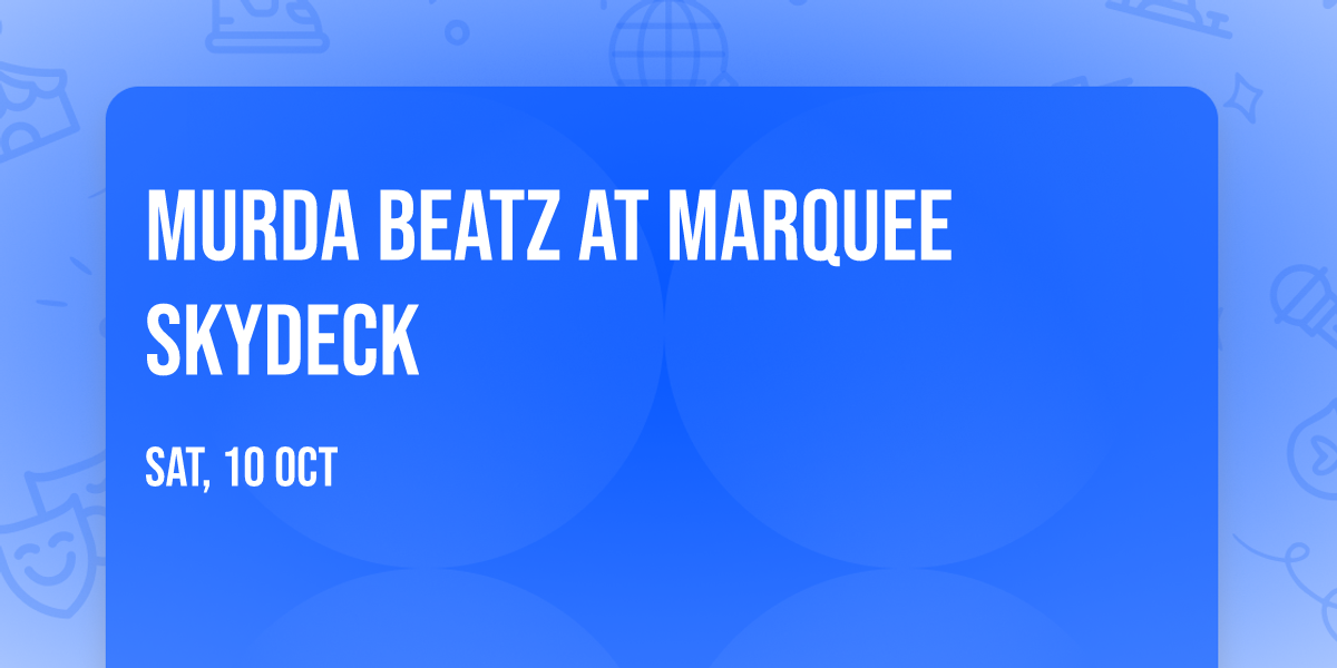 Murda Beatz at Marquee Skydeck