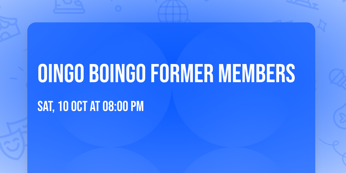 Oingo Boingo Former Members