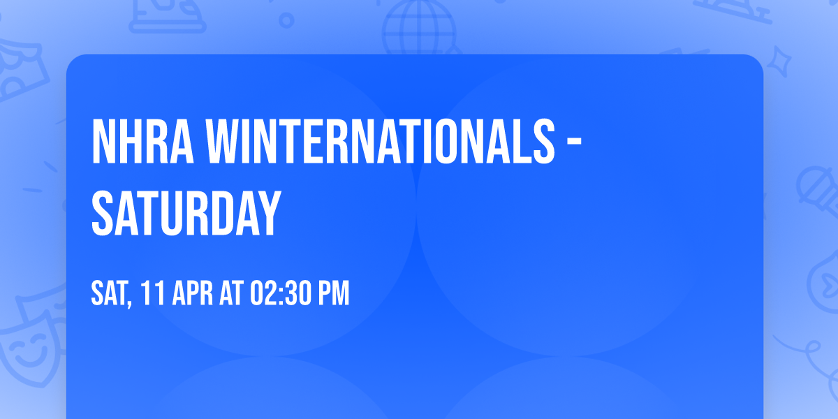 NHRA Winternationals - Saturday