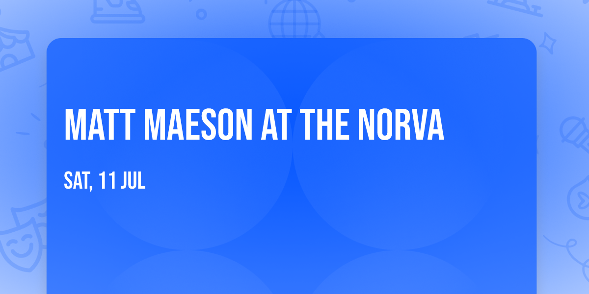 Matt Maeson at The Norva