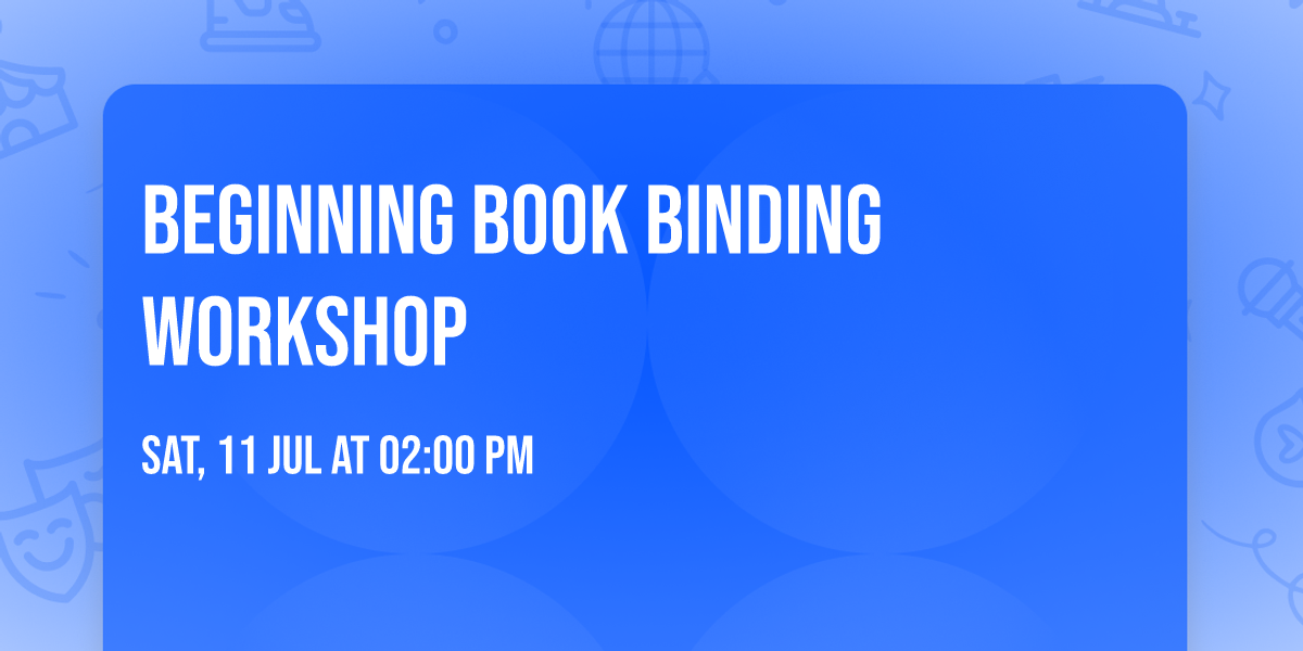 Beginning Book Binding Workshop