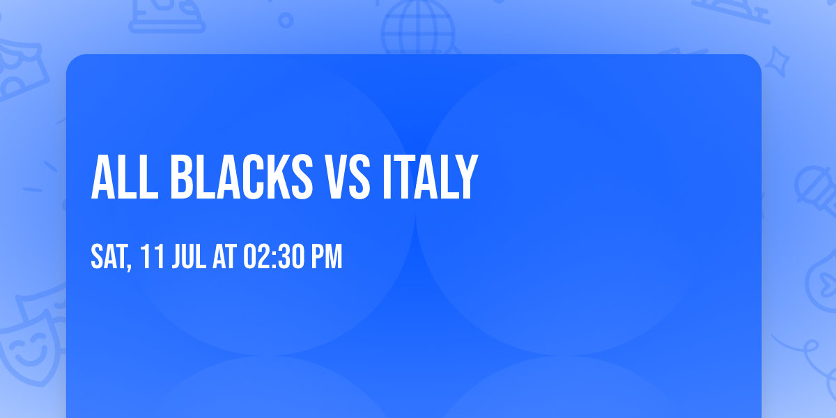 ALL BLACKS VS ITALY