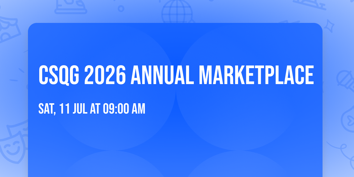 CSQG 2026 Annual Marketplace 