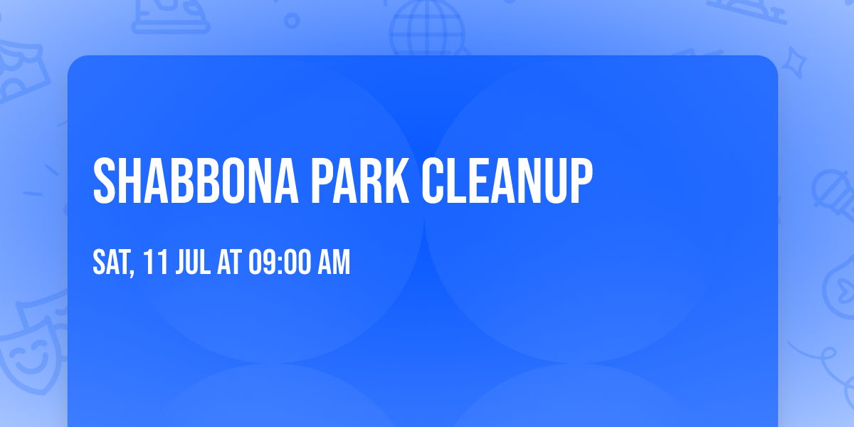 Shabbona Park Cleanup