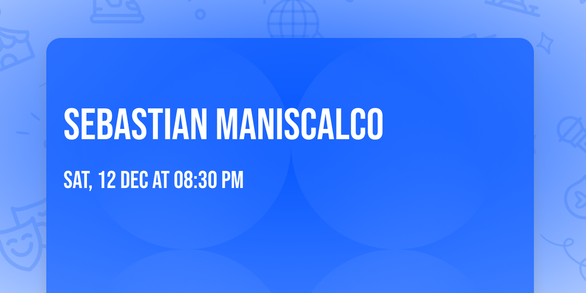 Sebastian Maniscalco