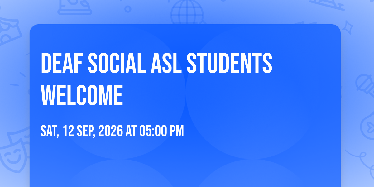 Deaf Social ASL students welcome, Starbucks (Arlington, WA), 12 ...