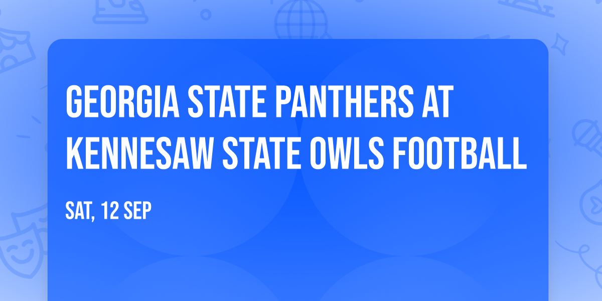 Georgia State Panthers at Kennesaw State Owls Football