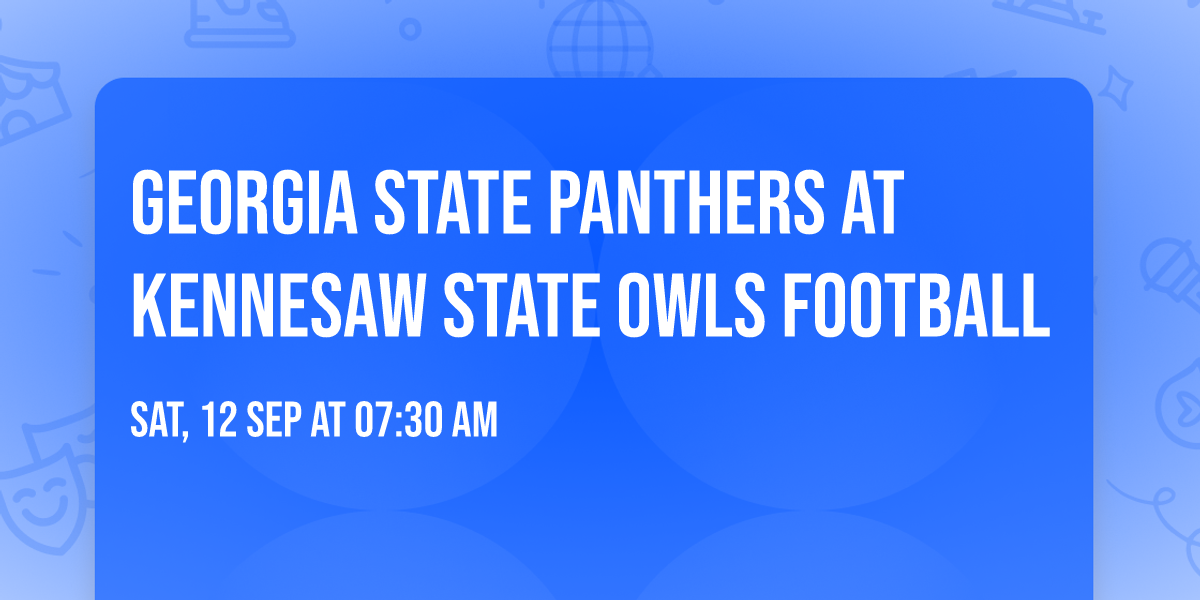 Georgia State Panthers at Kennesaw State Owls Football
