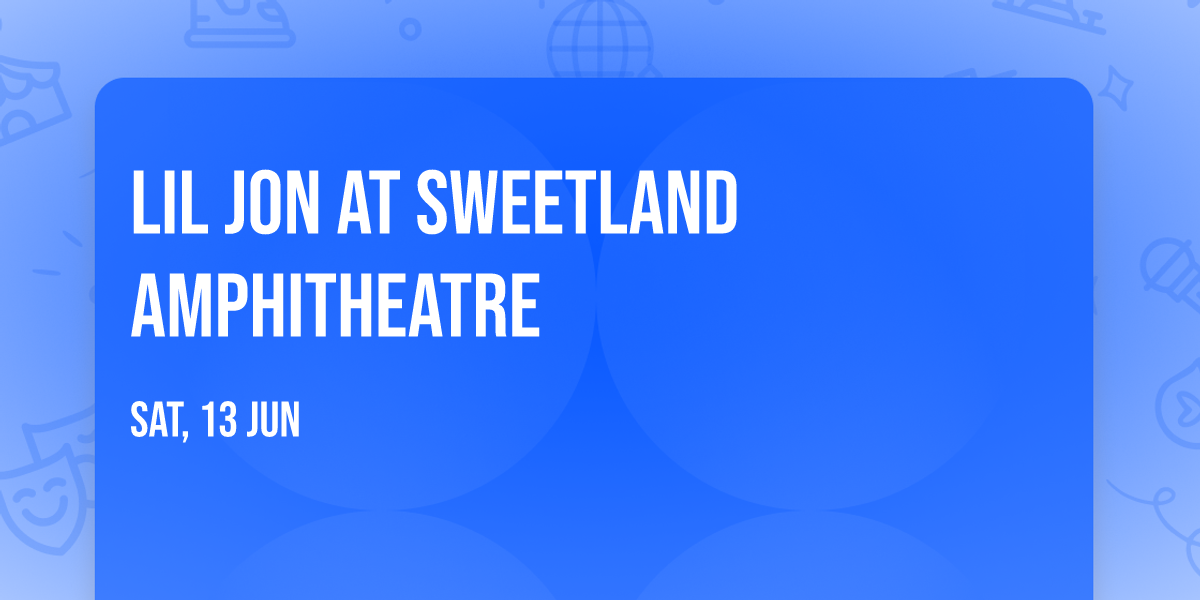 Lil Jon at Sweetland Amphitheatre