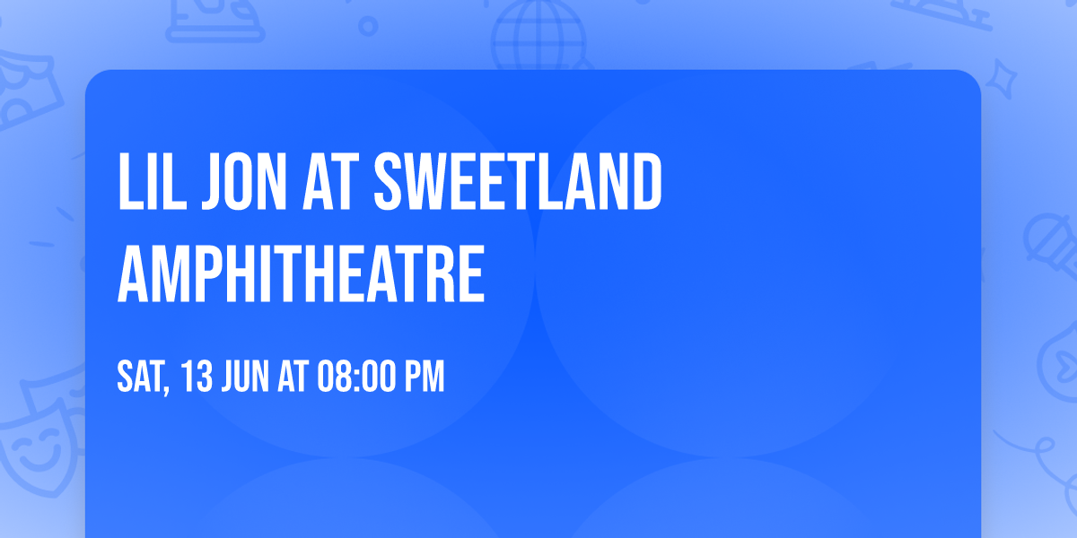 Lil Jon at Sweetland Amphitheatre