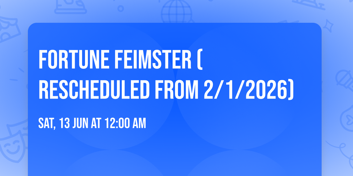 Fortune Feimster (Rescheduled from 2\/1\/2026)