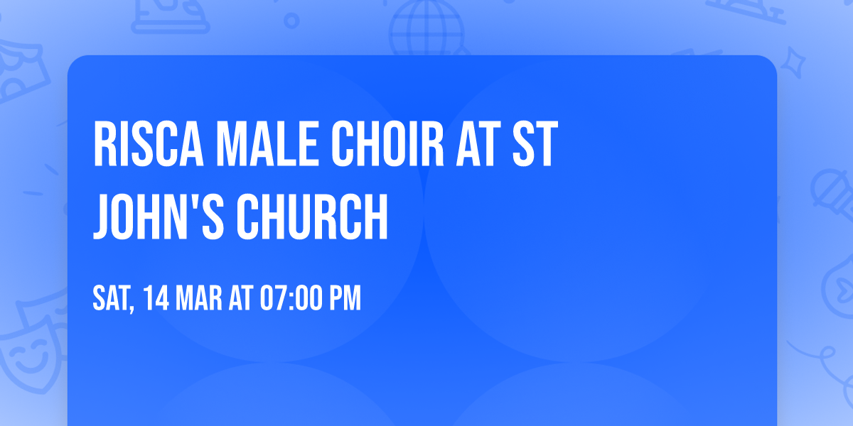 Risca Male Choir at St John's Church