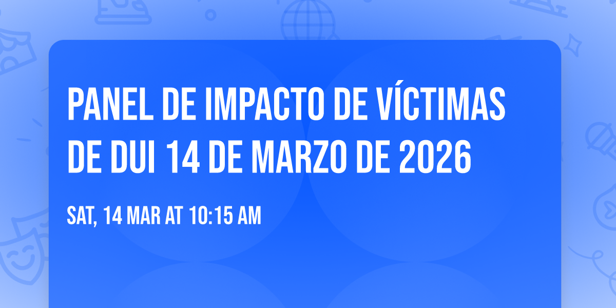 Panel de Impacto de V\u00edctimas de DUI 14 de Marzo de 2026
