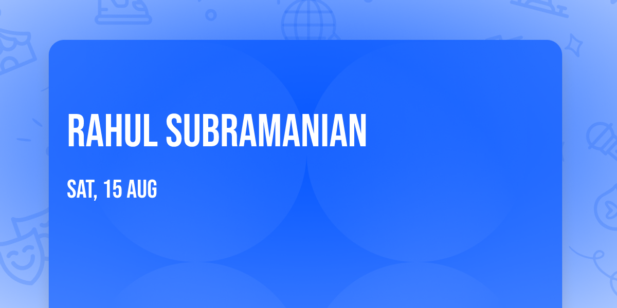 Rahul Subramanian