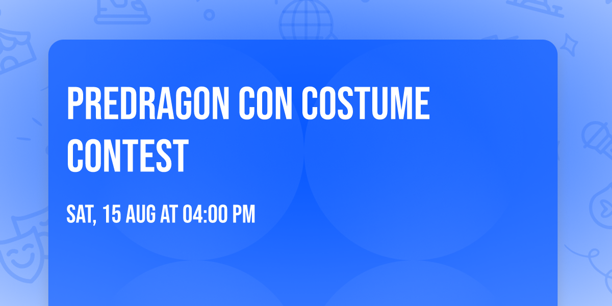 PreDragon Con costume contest 