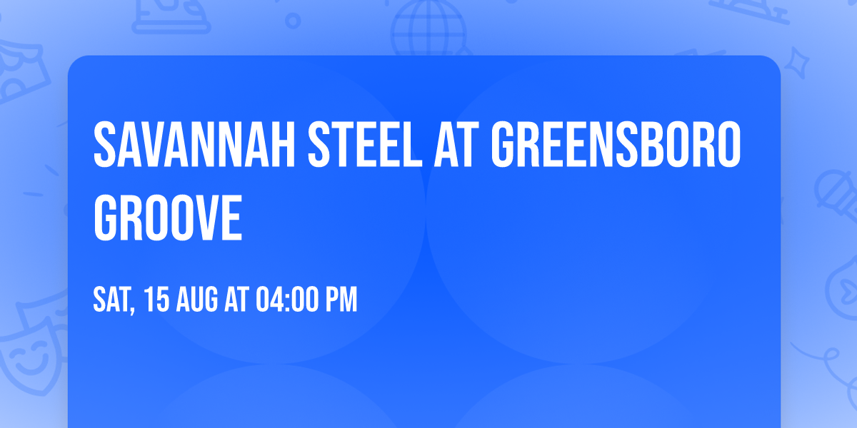 Savannah Steel at Greensboro Groove