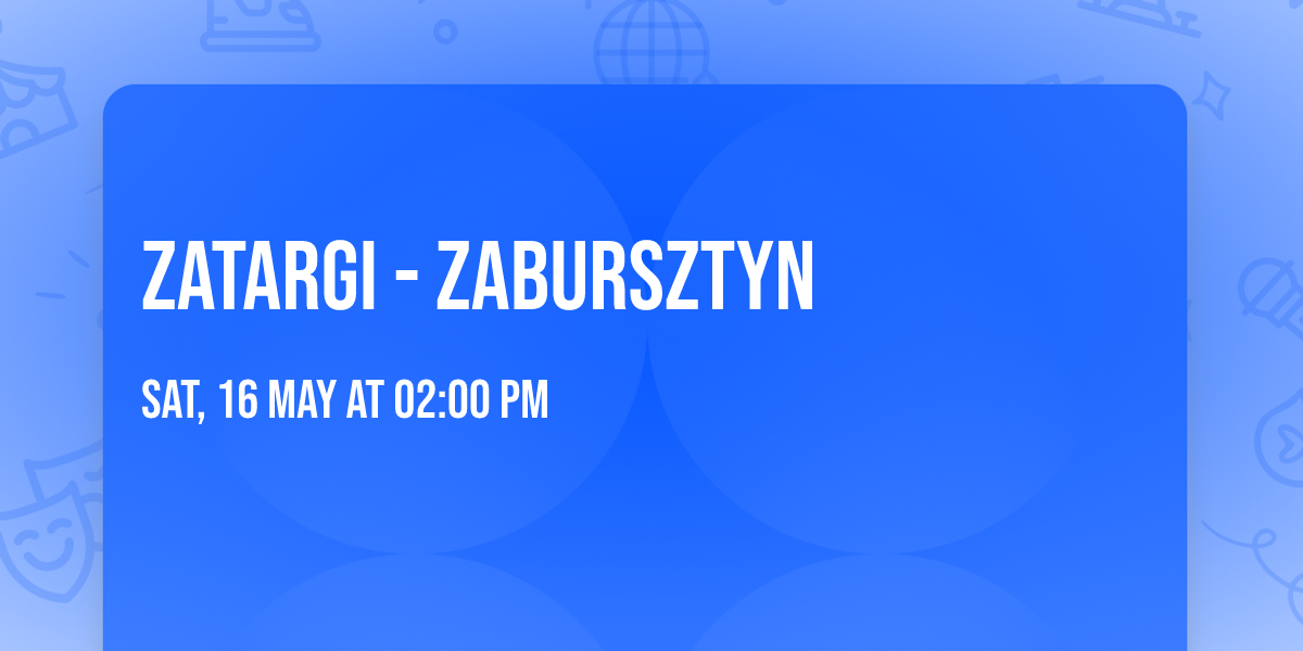 ZATARGI - ZABURSZTYN