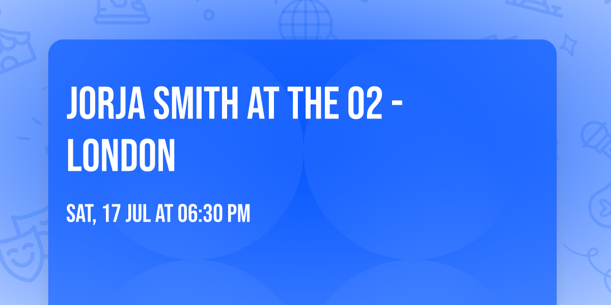 Jorja Smith at The O2 - London