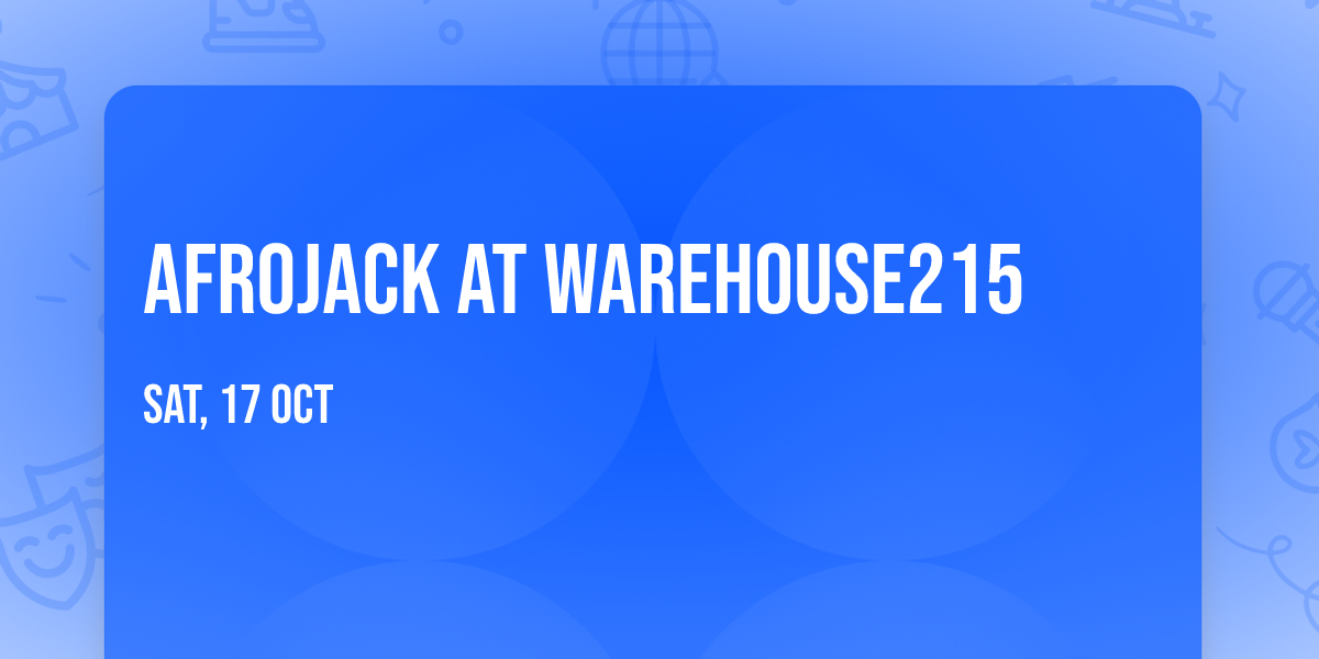 Afrojack at Warehouse215