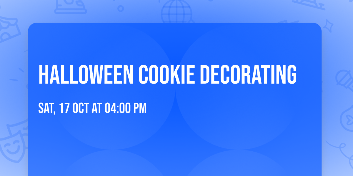 Halloween Cookie Decorating 