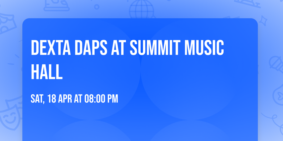 Dexta Daps at Summit Music Hall