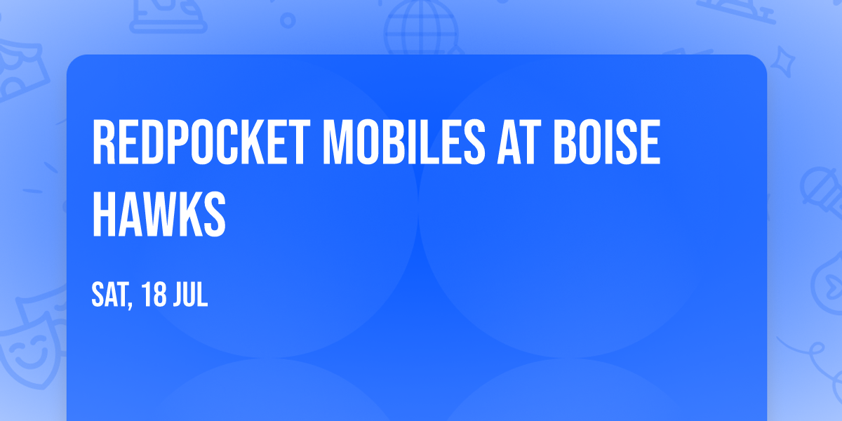 RedPocket Mobiles at Boise Hawks