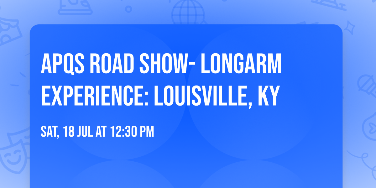 APQS Road Show- Longarm Experience: Louisville, KY