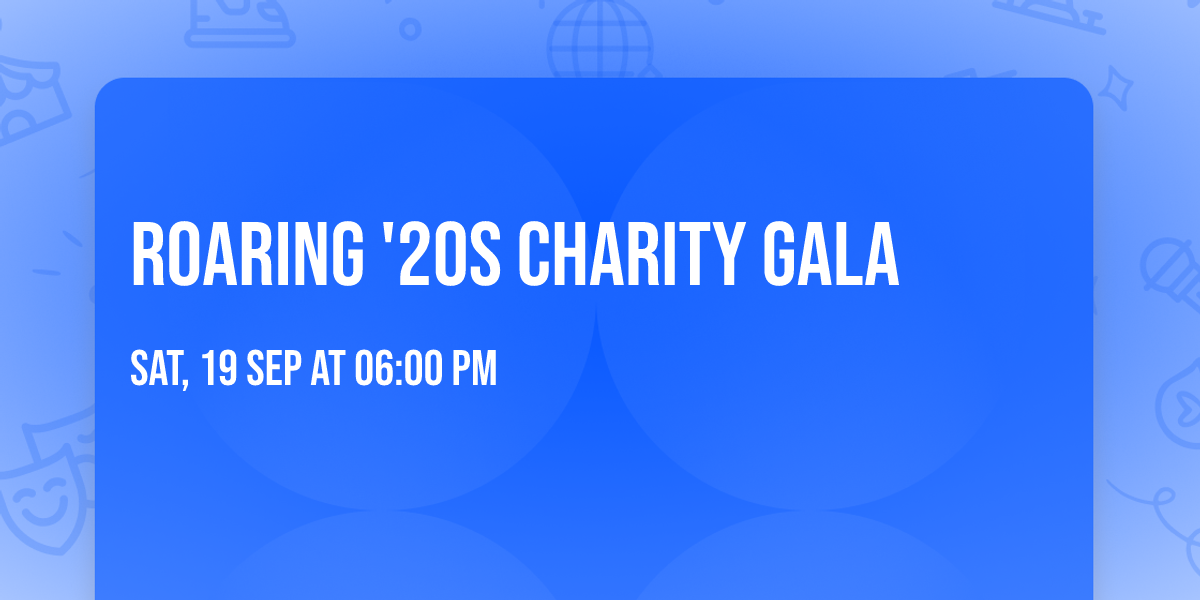 Roaring '20s Charity Gala