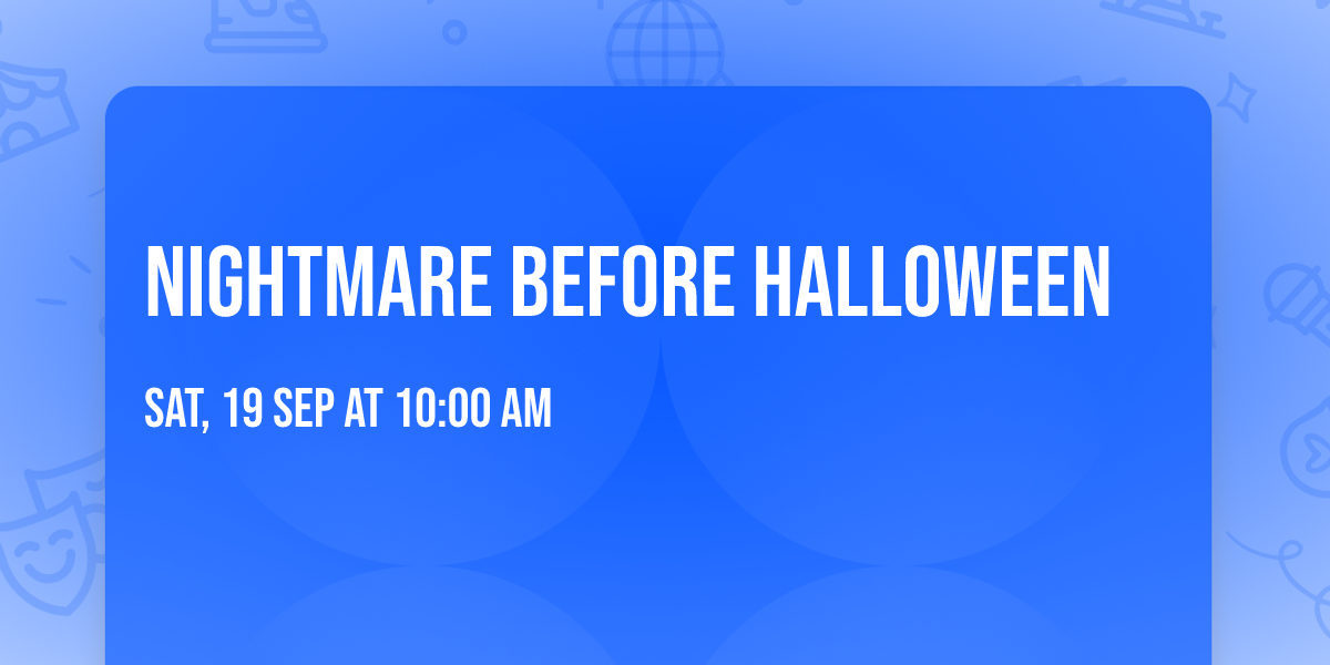 Nightmare Before Halloween \ud83d\udc7b 