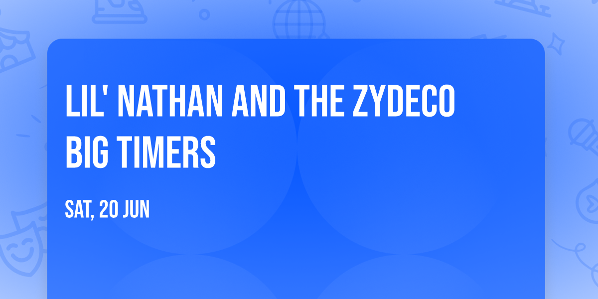 Lil' Nathan and the Zydeco Big Timers