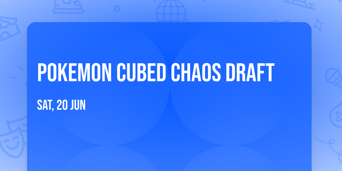 Pokemon Cubed Chaos Draft