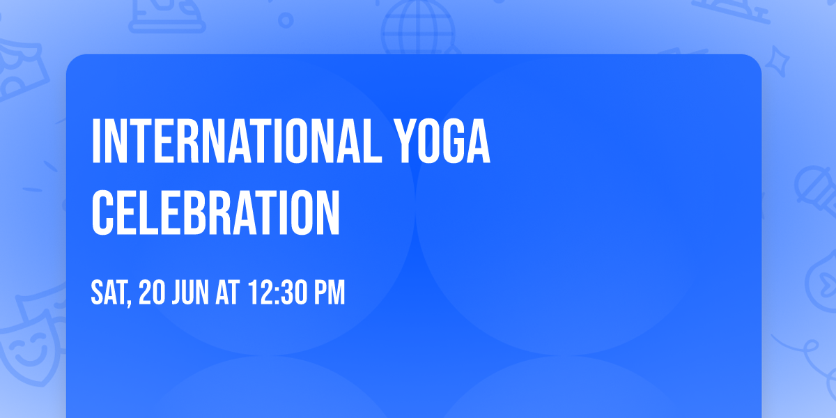 International Yoga celebration