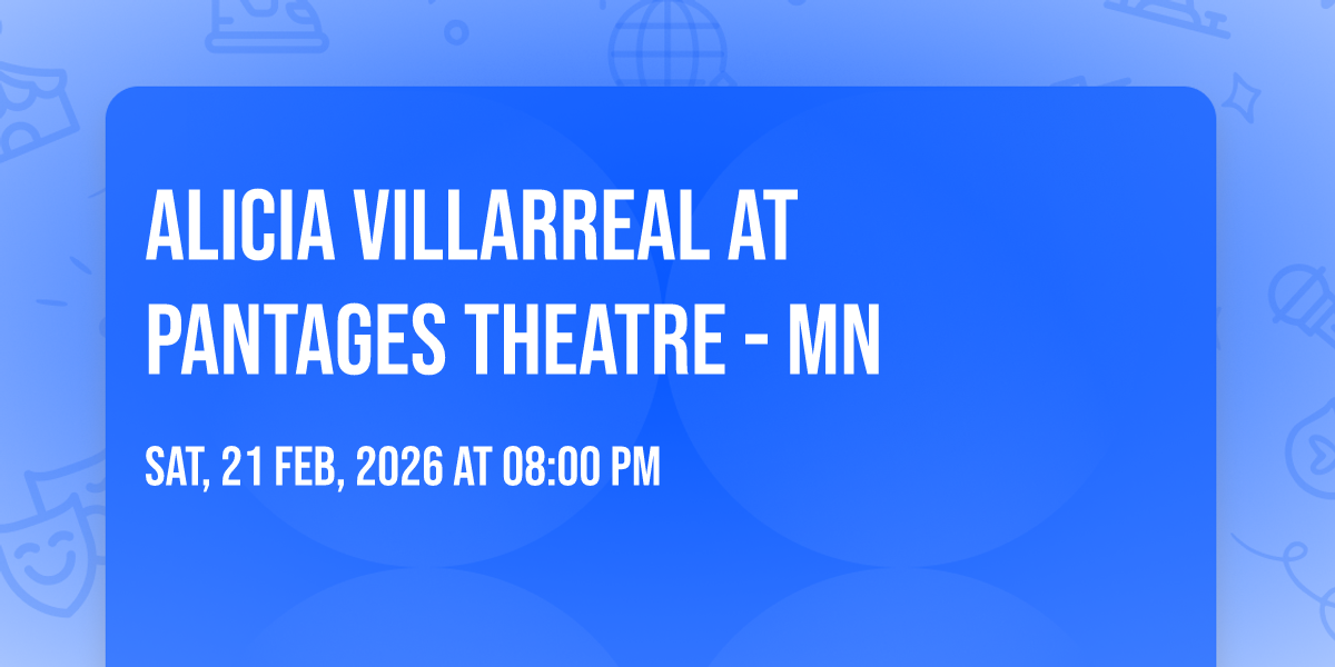 Alicia Villarreal at Pantages Theatre - MN