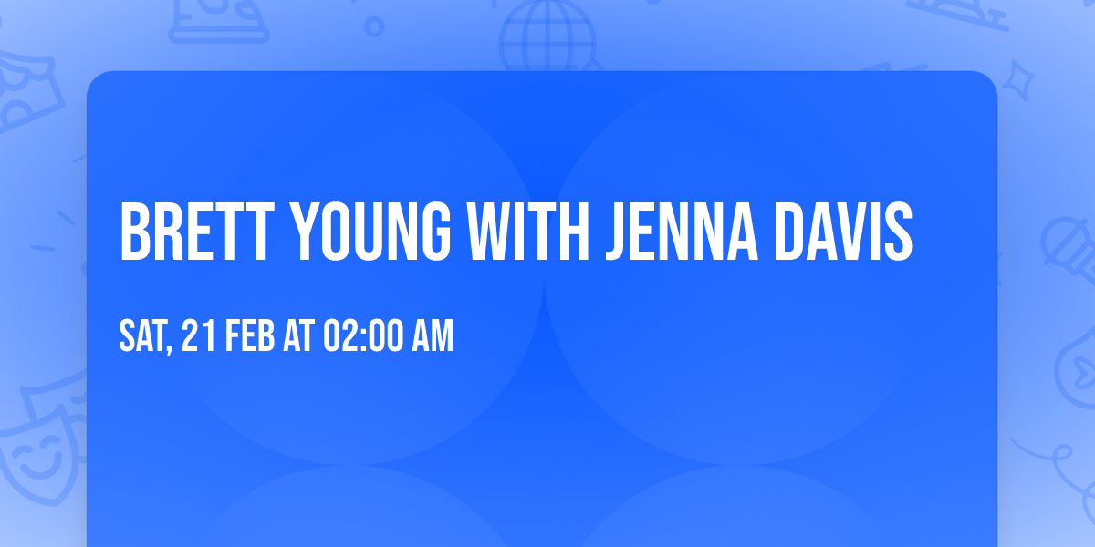 Brett Young with Jenna Davis