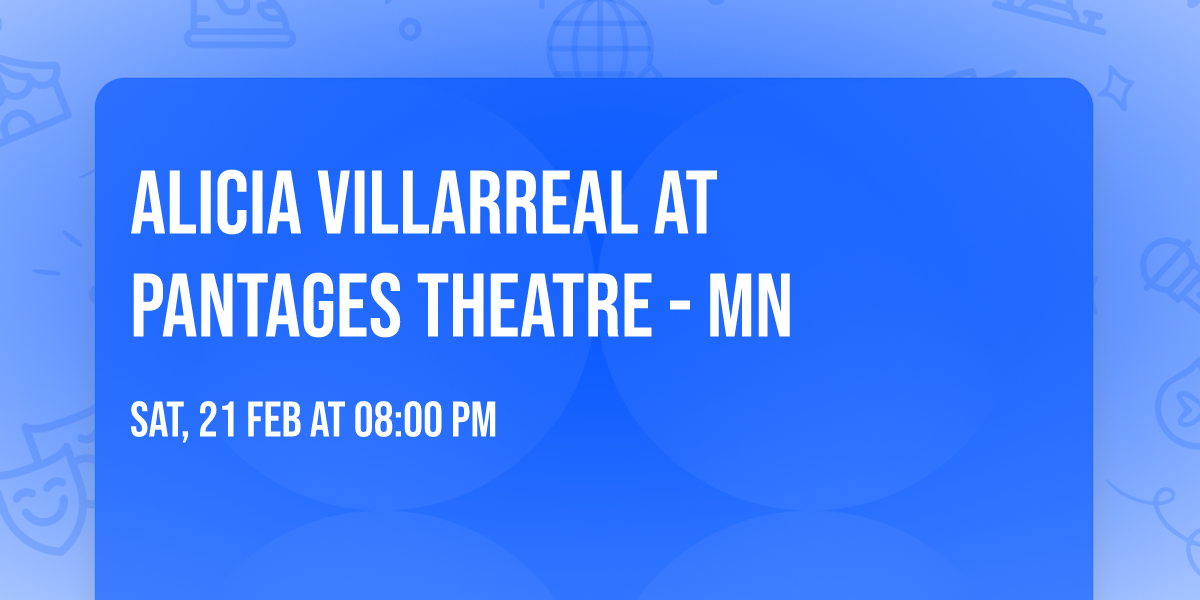 Alicia Villarreal at Pantages Theatre - MN